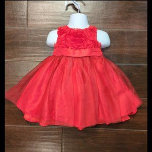 6/9 M Mudpie Red Tulle Christmas Holiday Dress